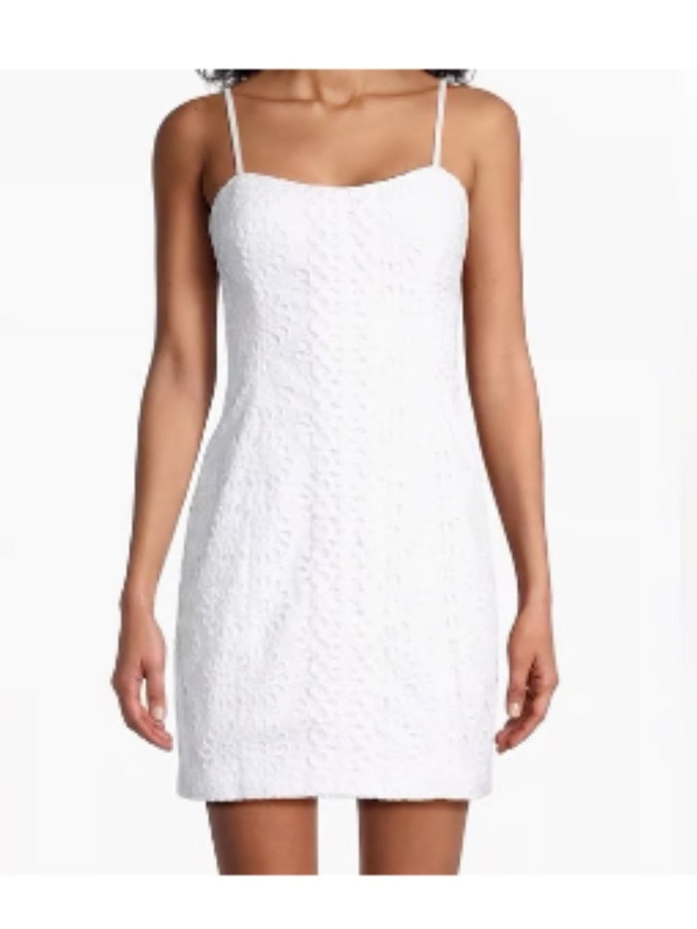 Lilly Pulitzer Shelli Dress Resort White Oversized Pinwheel Eyelet 6